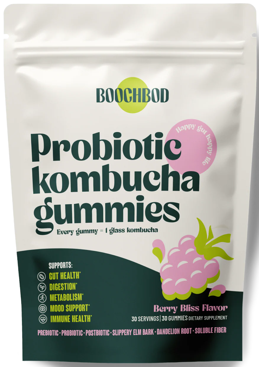 BoochBod Probiotic Kombucha Gummies