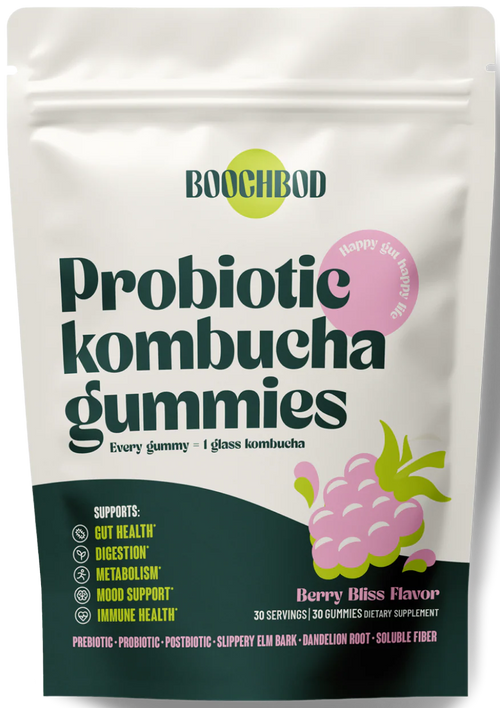 BoochBod Probiotic Kombucha Gummies